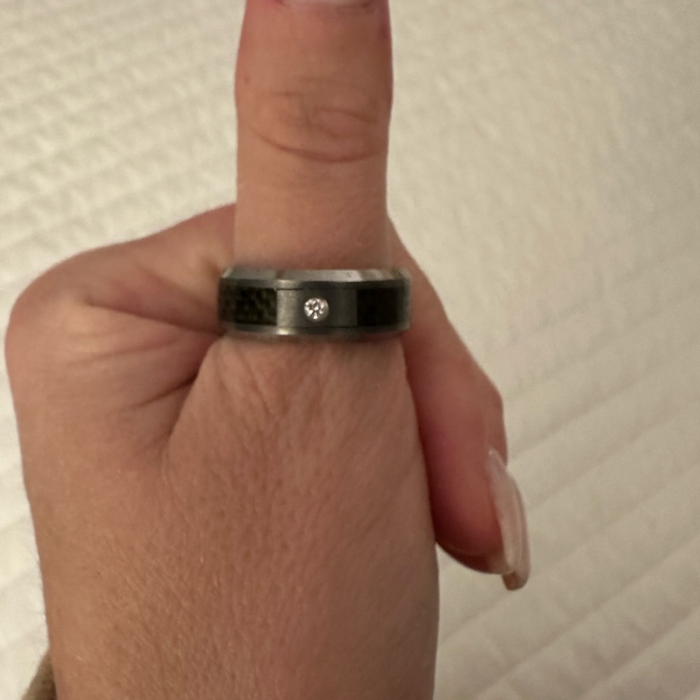 Men’s wedding band.